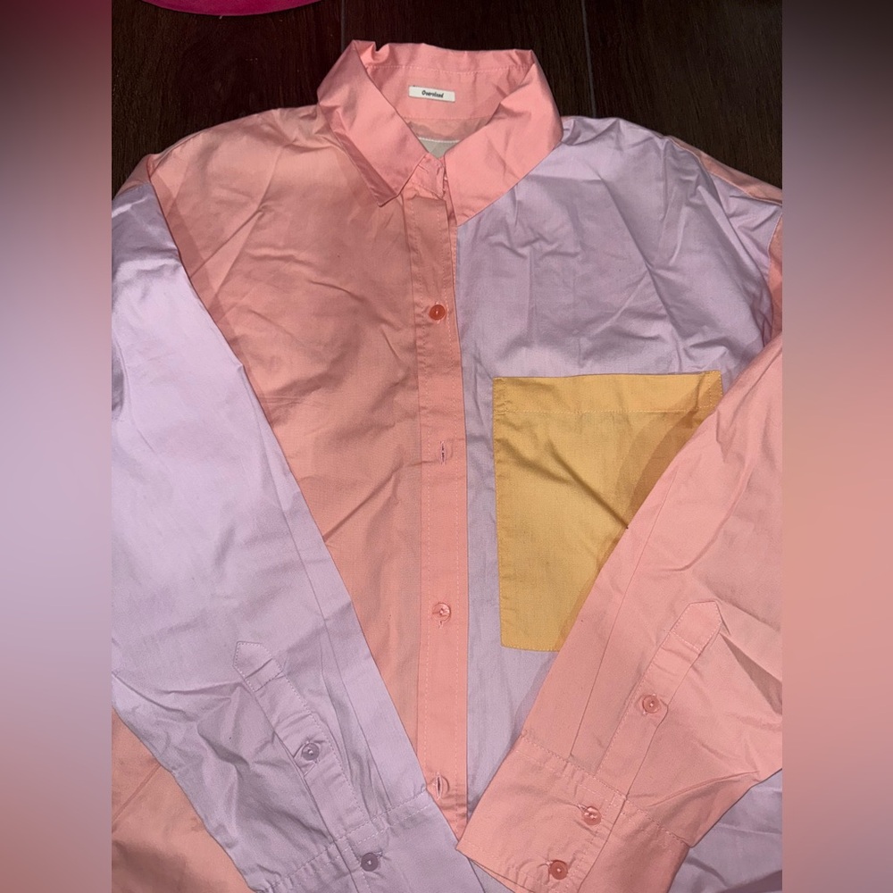 Abercrombie Colorblock Button-Up Shirt